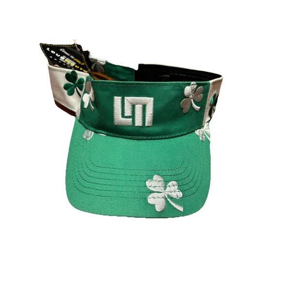 LOUDMOUTH Headsweat Golf Visor St. Patrick's Day Clover Headwear Adjustable‎ - Picture 1 of 5